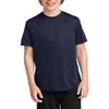 JustBlanks Youth Short Sleeves Regular Fit Casual Workout Performance Crew Neck T-Shirt - Deep Navy - M view 1