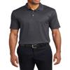 JustBlanks Men's Short Sleeves Performance Fine Jacquard Polo Shirt 4.1-Ounce, 100% Polyester 3-Button Placket Polo Shirt for Men - Grey Smoke - Small view 1