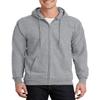 JustBlanks Mens Long Sleeve Hooded Sweatshirt Heavyweight Full-Zip Fleece Hoodie Sweatshirt for Men - Athletic Heather - 2XLT view 1