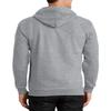 JustBlanks Mens Long Sleeve Hooded Sweatshirt Heavyweight Full-Zip Fleece Hoodie Sweatshirt for Men - Athletic Heather - 2XLT view 2