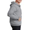 JustBlanks Mens Long Sleeve Hooded Sweatshirt Heavyweight Full-Zip Fleece Hoodie Sweatshirt for Men - Athletic Heather - 2XLT view 3
