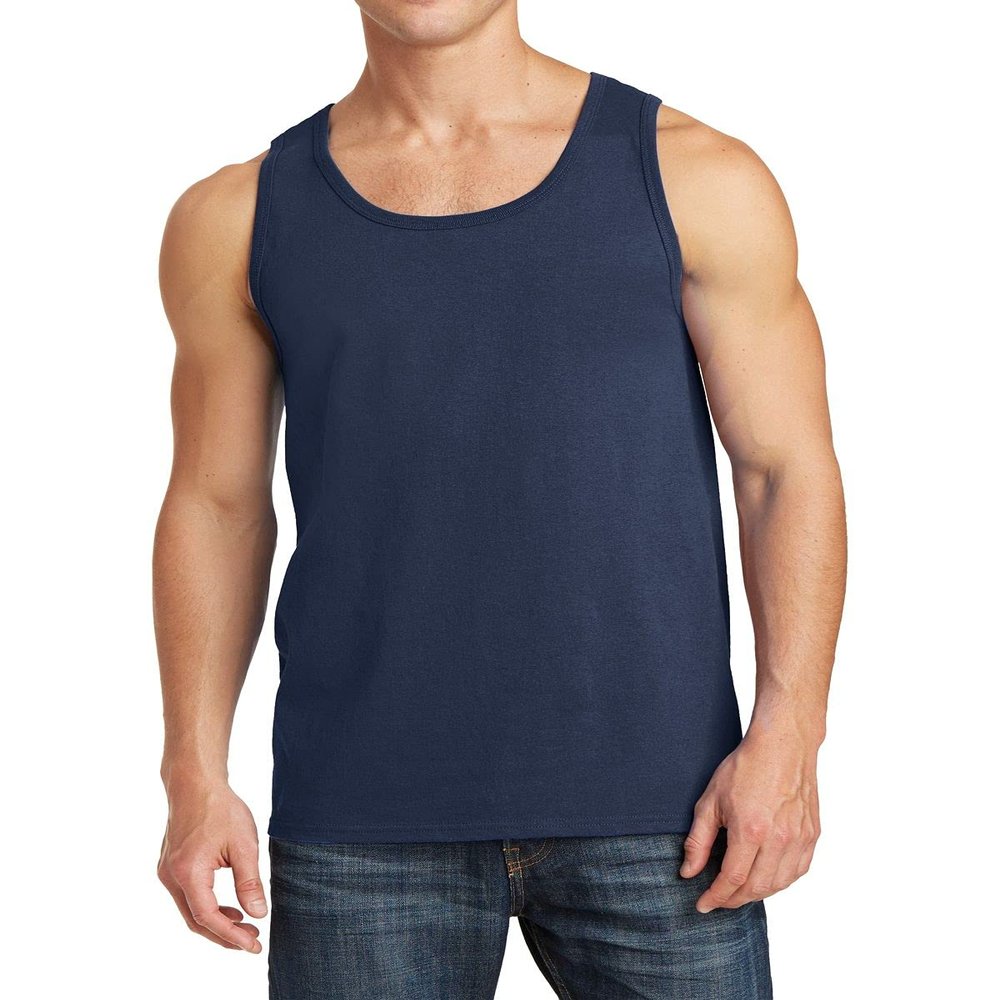 JustBlanks Mens Tank Tops Sleeveless Shirts for Men Workout Shirts for Men Tank T-Shirt Gym Sleeveless T-Shirt - Navy - M