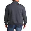 JustBlanks Mens Long Sleeve Fleece Pullover Sweatshirt Heavyweight Performance 1/4-Zip Pullover Sweatshirts for Men - Heather Navy - 2XL view 2
