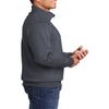 JustBlanks Mens Long Sleeve Fleece Pullover Sweatshirt Heavyweight Performance 1/4-Zip Pullover Sweatshirts for Men - Heather Navy - 2XL view 3