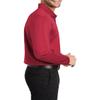JustBlanks Men's Silk Touch Performance Long Sleeve Polo Shirt 4-Ounce, 100% Polyester 3-Button Placket Polo Shirt for Men - Red - XX-Large view 3