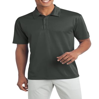 JustBlanks Mens Short Sleeve Polo Shirt Athletic Regular-fit Sportwear Jersey Polo Sports Shirt for Men - Steel Grey - XLT