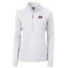 Cutter & Buck Women's White San Francisco 49ers Adapt Eco Knit Half-Zip Pullover Jacket view 1