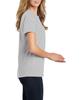 JustBlanks Women Short Sleeve Crew Neck Tee Shirt Regular Fit Tees for Womens - Ash - 3XL view 3
