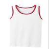 JustBlanks Mens Tank Tops Sleeveless Shirts for Men Workout Shirts for Men Tank T-Shirt Gym Sleeveless T-Shirt - White/Red - M view 4