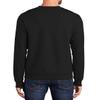 JustBlanks Mens Long Sleeve Sweatshirt Fleece Performance Crewneck Sweatshirts for Men - Jet Black - XL view 2