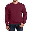 JustBlanks Mens Long Sleeve Sweatshirt Fleece Performance Crewneck Sweatshirts for Men - Cardinal - 2XL view 1