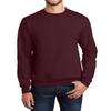 JustBlanks Mens Long Sleeve Sweatshirt Fleece Performance Crewneck Sweatshirts for Men - Maroon - XL view 1