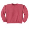 JustBlanks Cozy Fleece Sweatshirts for Men - Soft Plain Crewneck Pullover, Warm Crew Neck Mens Sweatshirt - Heather Red - XL view 4