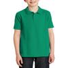 JustBlanks Boy Short Sleeve Youth Polo Performance Shirt Silk Touch Youth Polo Shirts for Boys Y500 - Kelly Green - X-Large view 1