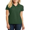 JustBlanks Womens Polo Shirts Short Sleeve Polo T Shirts Pique Polo Shirts for Women T-Shirts 4-Button Polo Tee - Deep Forest Green - M view 1