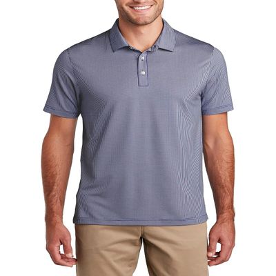 JustBlanks Short Sleeves Polo Shirt for Men's Regular-fit Sportwear Athletic Golf Polo Shirt for Men - True Navy/White - X-Small