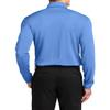 JustBlanks Men's Silk Touch Performance Long Sleeve Polo Shirt 4-Ounce, 100% Polyester 3-Button Placket Polo Shirt for Men - Carolina Blue - XX-Large view 2