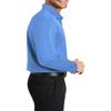 JustBlanks Men's Silk Touch Performance Long Sleeve Polo Shirt 4-Ounce, 100% Polyester 3-Button Placket Polo Shirt for Men - Carolina Blue - XX-Large view 3