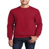 JustBlanks Cozy Fleece Sweatshirts for Men - Soft Plain Crewneck Pullover, Warm Crew Neck Mens Sweatshirt - Red - S view 1
