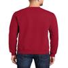 JustBlanks Cozy Fleece Sweatshirts for Men - Soft Plain Crewneck Pullover, Warm Crew Neck Mens Sweatshirt - Red - S view 2