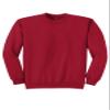 JustBlanks Cozy Fleece Sweatshirts for Men - Soft Plain Crewneck Pullover, Warm Crew Neck Mens Sweatshirt - Red - S view 4