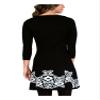 BCX Womens Juniors Printed Short Sweaterdress Black M view 2