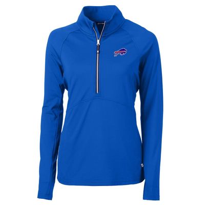 Cutter & Buck Women's Royal Buffalo Bills Adapt Eco Knit Half-Zip Pullover Jacket