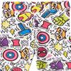 Amazon Essentials Girls' Cotton Stretch Leggings, Pack of 4, Marvel Captain America, Large view 4