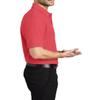 JustBlanks Men's Short Sleeves Silk Touch Polo Shirt 5-Ounce, Cotton-Poly Flat Knit Collar-Cuffs Polo Shirt for Men - Hibiscus - Small view 2