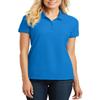 JustBlanks Womens Polo Shirts Short Sleeve Polo T Shirts  Pique Polo Shirts for Women T-Shirts 4-Button Polo Tee - Coastal Blue - XXL view 1