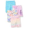 Amazon Essentials Girls' Bike Shorts - Discontinued Colors, Pack of 4, Princess/Scribble, X-Large view 1