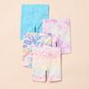Amazon Essentials Girls' Bike Shorts - Discontinued Colors, Pack of 4, Princess/Scribble, X-Large view 4