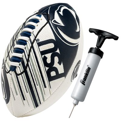 Franklin Sports Penn State Foam Football - Youth Mini Football for Kids - 8.5" Junior Soft Foam Ball - SPACELACE Easy Grip Cover - Perfect Toy for Kids