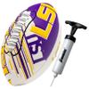 Franklin Sports LSU Tigers Foam Football - Youth Mini Football for Kids - 8.5" Junior Soft Foam Ball - SPACELACE Easy Grip Cover - Perfect Toy for Kids view 1