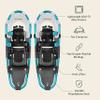 Retrospec Drifter Snowshoes for Women & Men - Lightweight Aluminum Frame Snow Shoes with Double Ratchet Binding System, Heel Lifts & Carry Bag for All Terrain Hiking & Winter Sports view 3