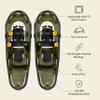 Retrospec Drifter Snowshoes for Women & Men - Lightweight Aluminum Frame Snow Shoes with Double Ratchet Binding System, Heel Lifts & Carry Bag for All Terrain Hiking & Winter Sports view 3