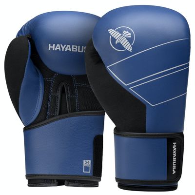 Hayabusa S4 Leather Boxing Gloves for Women & Men - Blue, 14oz