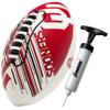 Franklin Sports Oklahoma Sooners Foam Football - Youth Mini Football for Kids - 8.5" Junior Soft Foam Ball - SPACELACE Easy Grip Cover - Perfect Toy for Kids view 1