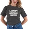 Go All Out XX-Large Heather Black Adult I Just Hope Both Teams Have Fun Funny T-Shirt view 2
