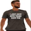 Go All Out XX-Large Heather Black Adult I Just Hope Both Teams Have Fun Funny T-Shirt view 4