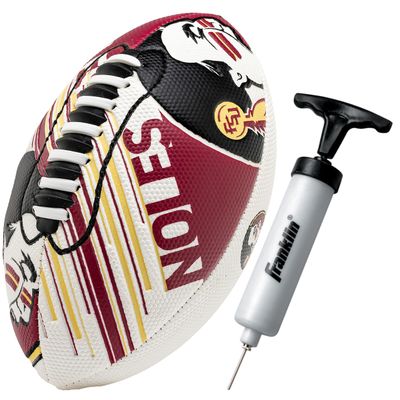 Franklin Sports Florida State Foam Football - Youth Mini Football for Kids - 8.5" Junior Soft Foam Ball - SPACELACE Easy Grip Cover - Perfect Toy for Kids