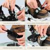 Retrospec Drifter Snowshoes for Women & Men - Lightweight Aluminum Frame Snow Shoes with Double Ratchet Binding System, Heel Lifts & Carry Bag for All Terrain Hiking & Winter Sports view 4