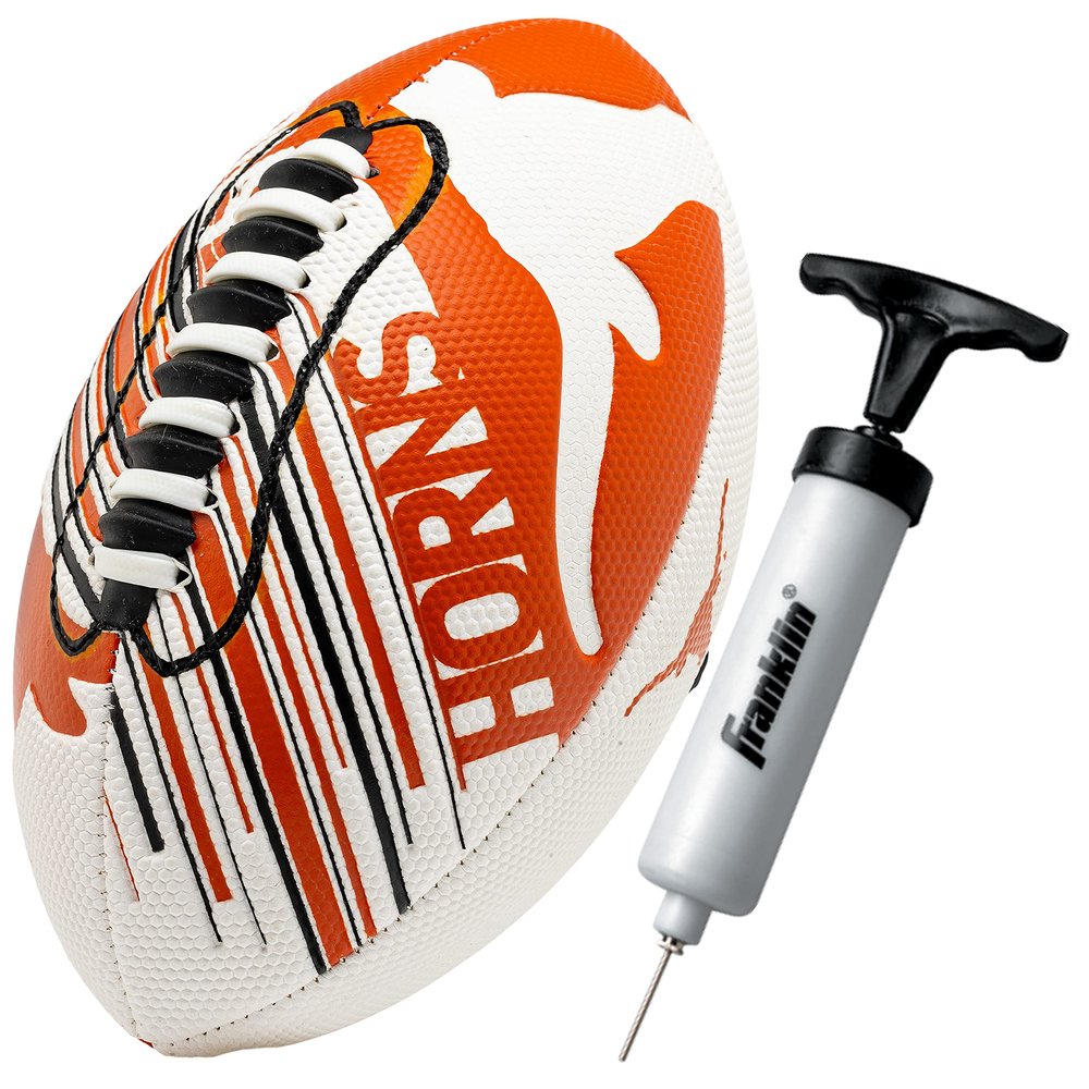 Franklin Sports Texas Tech Red Raiders Foam Football - Youth Mini Football for Kids - 8.5" Junior Soft Foam Ball - SPACELACE Easy Grip Cover - Perfect Toy for Kids