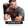 Hayabusa S4 Leather Boxing Gloves for Women & Men - Brown, 12oz view 2