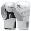 Hayabusa S4 Leather Boxing Gloves for Women & Men - White, 12oz view 1