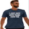 Go All Out 5X-Large Navy Blue Adult I Just Hope Both Teams Have Fun Funny T-Shirt view 3
