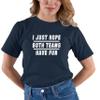 Go All Out 5X-Large Navy Blue Adult I Just Hope Both Teams Have Fun Funny T-Shirt view 4