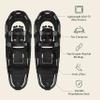Retrospec Drifter Snowshoes for Women & Men - Lightweight Aluminum Frame Snow Shoes with Double Ratchet Binding System, Heel Lifts & Carry Bag for All Terrain Hiking & Winter Sports view 3