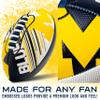 Franklin Sports Michigan Wolverines Foam Football - Youth Mini Football for Kids - 8.5" Junior Soft Foam Ball - SPACELACE Easy Grip Cover - Perfect Toy for Kids view 2