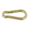 Buckleguy.com B9757 Natural Brass, Carabiner, Solid Brass-LL view 2